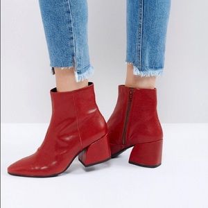 Vagabond Red Leather Boots